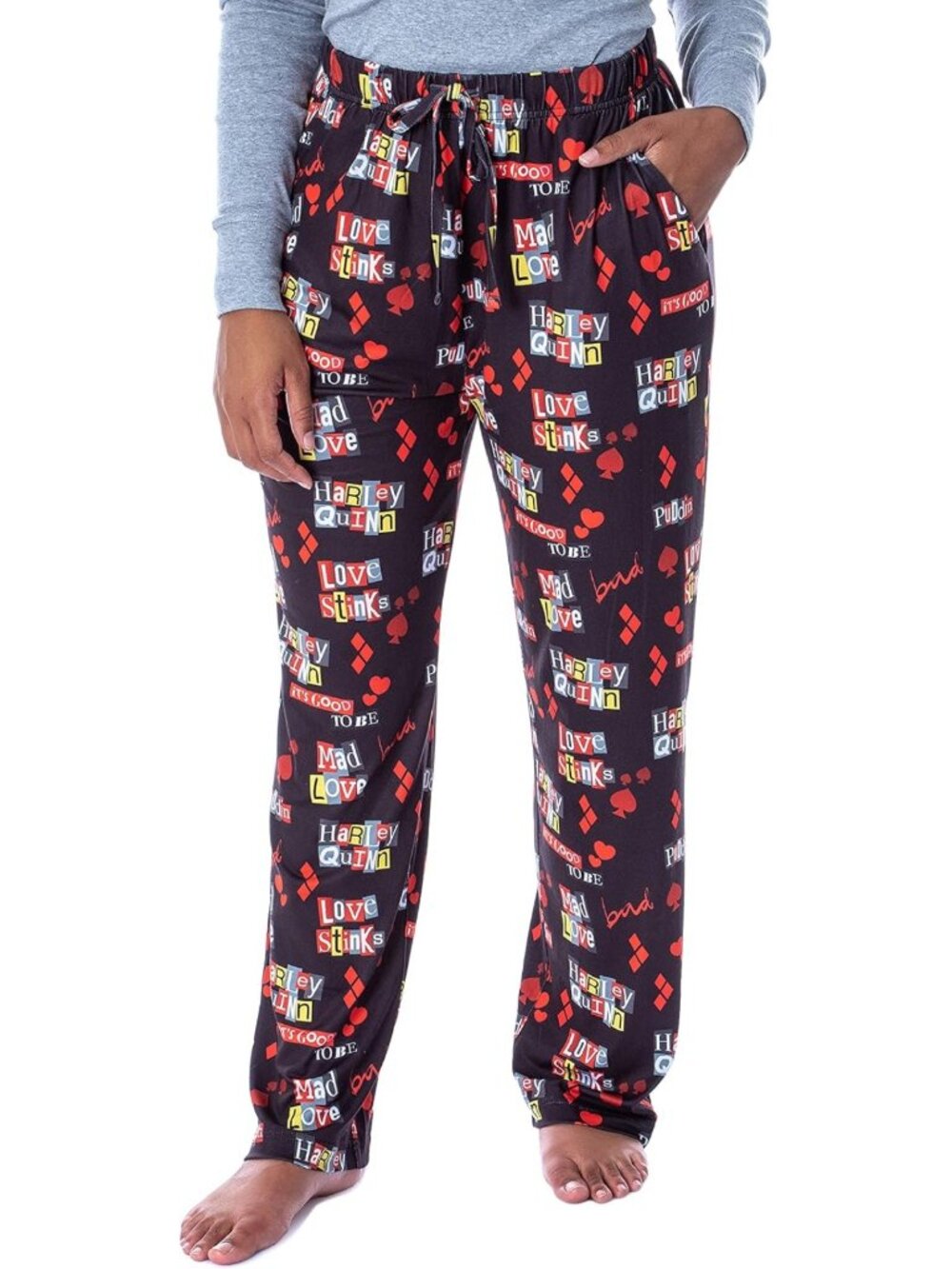 Harley Quinn Love Stinks Pajama Pants | Women's Loungewear | Cozy Sleepwear